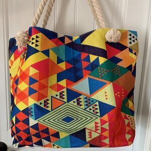 Bag, beach, shopping, canvas, fabulous colour, large sized, fully lined, new